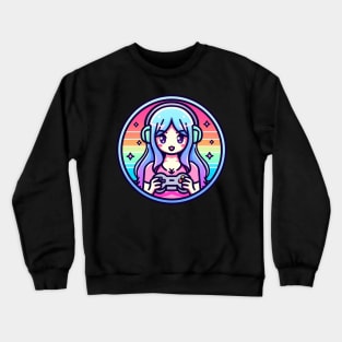 Gamer Girl Muliplayer Crewneck Sweatshirt